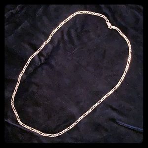 Sterling silver Figaro chain